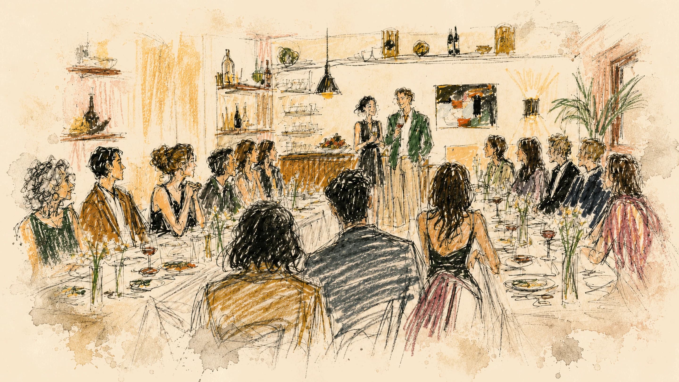 Private dining illustration