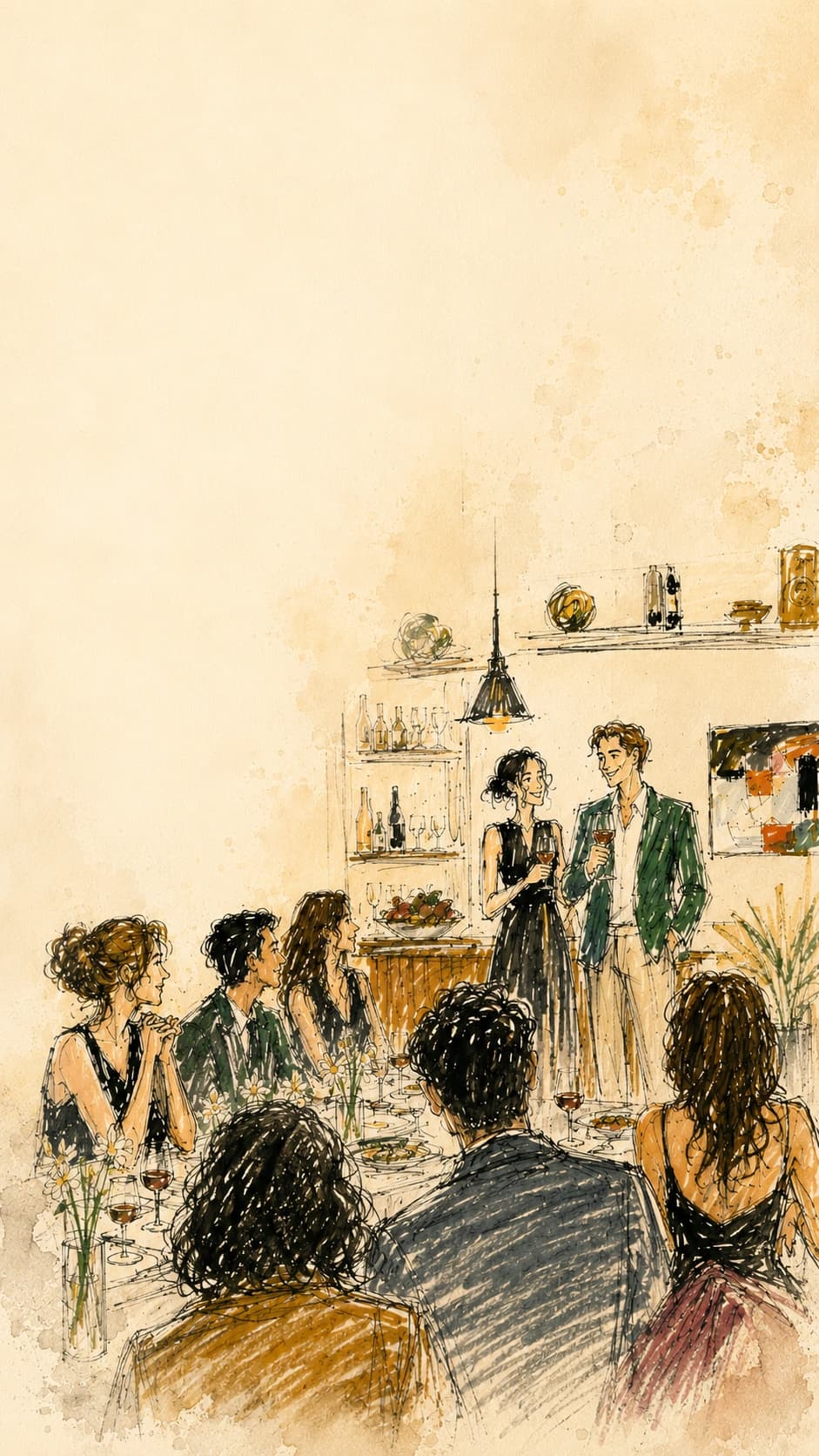 Private dining illustration